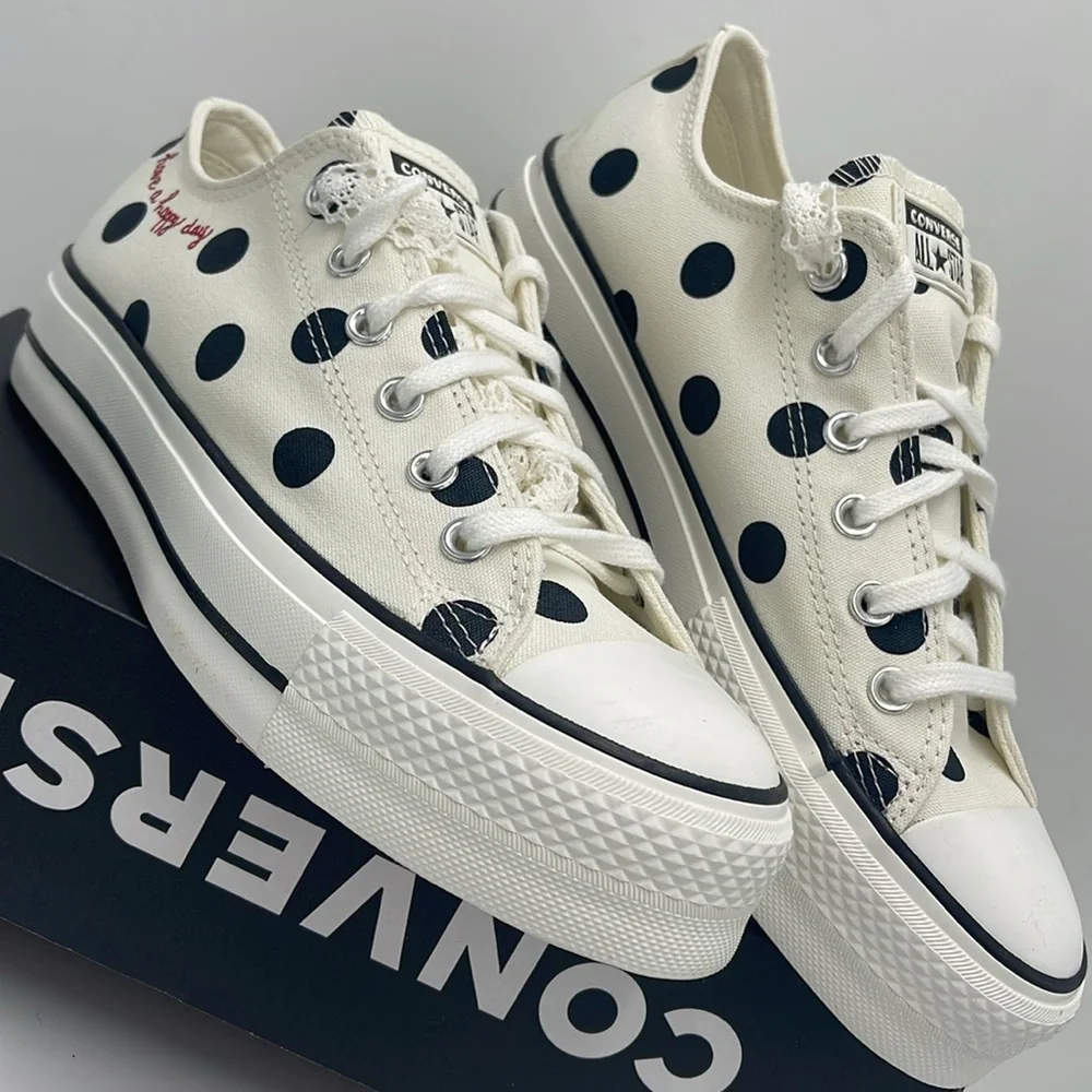 Converse WMNS Polka Dot Platform Sneakers A10689C CTAS LIFT OX
EGRET/BLACK/DAYS - Picture 6 of 16